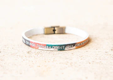 Leather Christian Bracelet