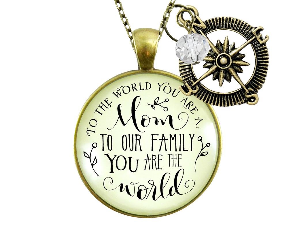 Mom You Are the World Necklace - Soul Happy