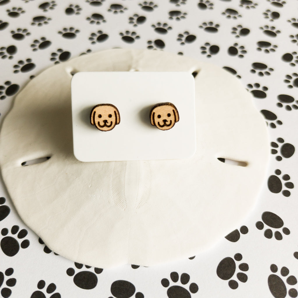 Puppy Face Stud Earrings - Soul Happy